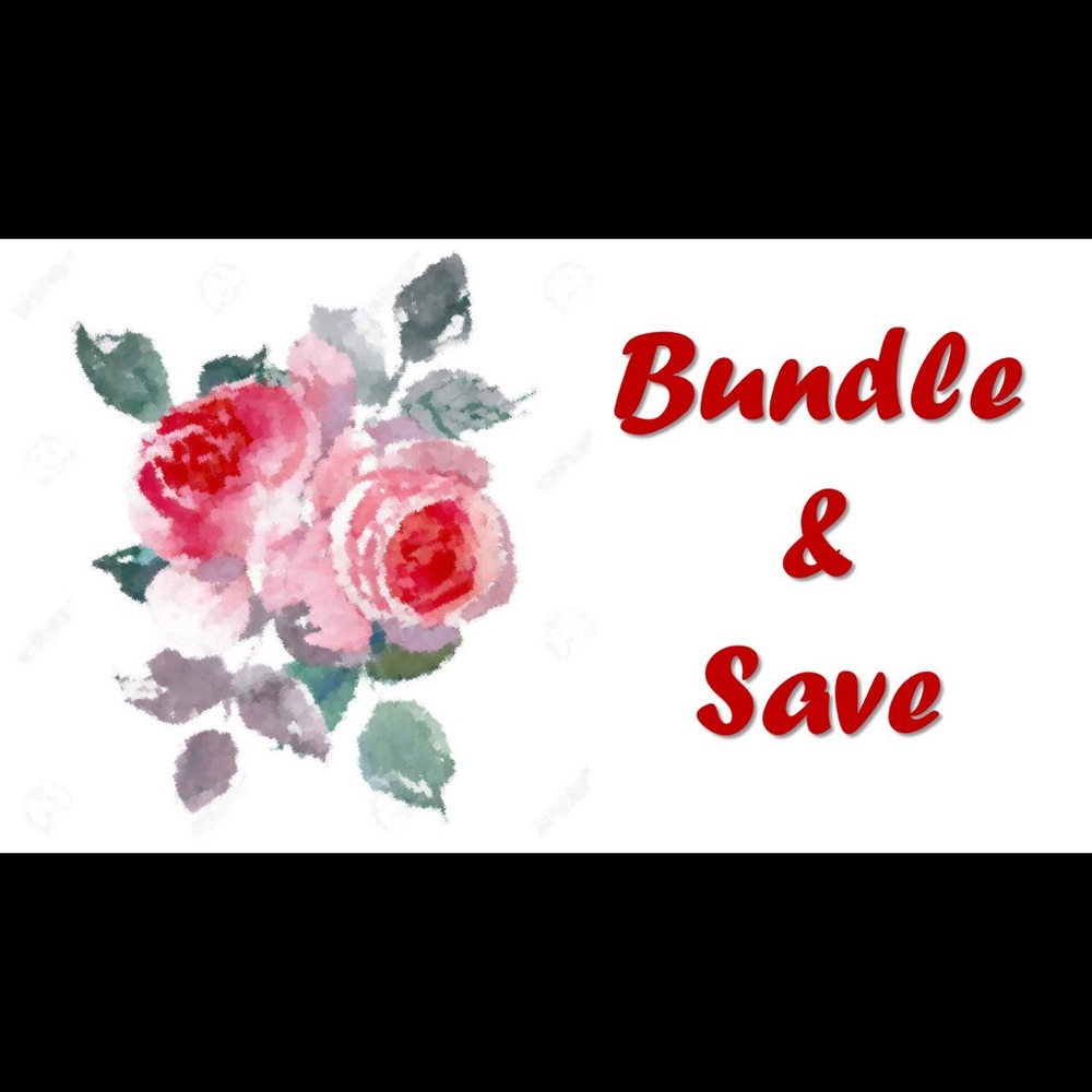Bundle and save 15% off of three or more items!!
